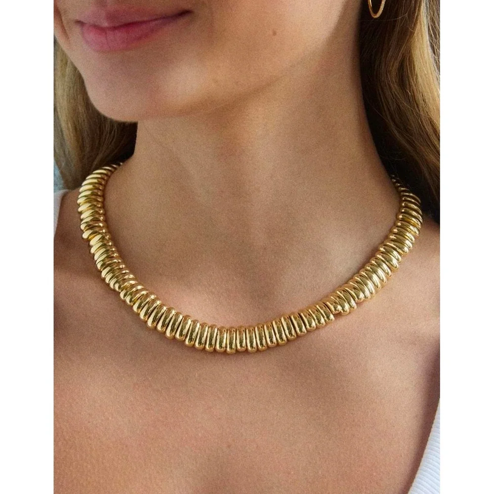 BAUBLEBAR Beverly Collar Necklace in Gold NEW‎